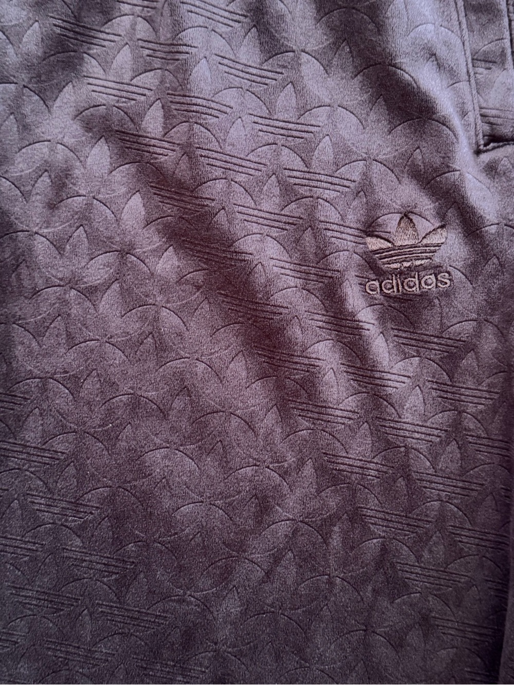 adidas Brown Elastic Waist Sweatpants - Picture 4 of 10